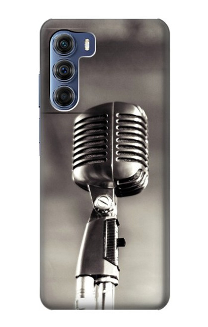 S3495 ヴィンテージのマイク Vintage Microphone Motorola Edge S30 バックケース、フリップケース・カバー