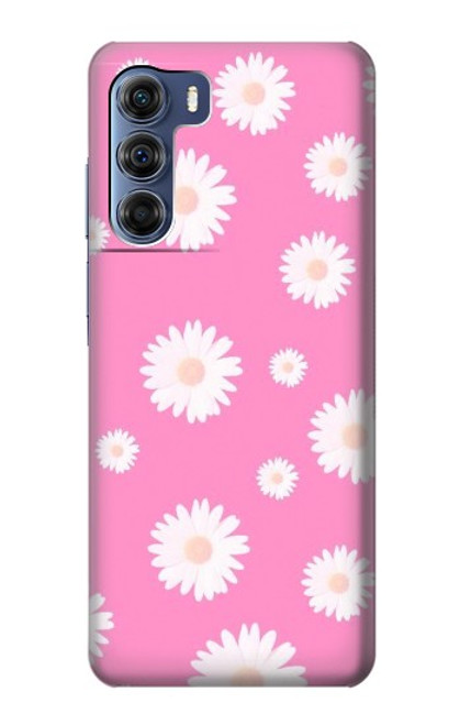 S3500 ピンクの花柄 Pink Floral Pattern Motorola Edge S30 バックケース、フリップケース・カバー