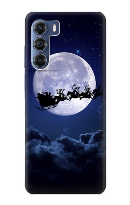 S3508 クリスマスサンタ Xmas Santa Moon Motorola Edge S30 バックケース、フリップケース・カバー