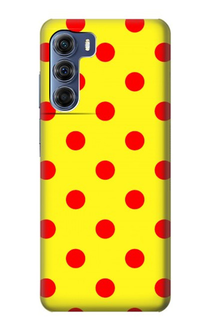 S3526 赤い水玉 Red Spot Polka Dot Motorola Edge S30 バックケース、フリップケース・カバー