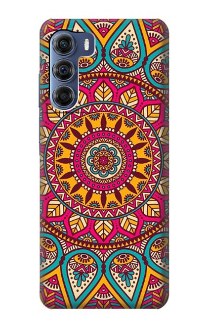 S3694 ヒッピーアートパターン Hippie Art Pattern Motorola Edge S30 バックケース、フリップケース・カバー