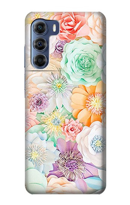 S3705 パステルフローラルフラワー Pastel Floral Flower Motorola Edge S30 バックケース、フリップケース・カバー