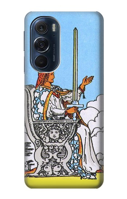 S3068 タロットカード ソードの女王 Tarot Card Queen of Swords Motorola Edge X30 バックケース、フリップケース・カバー