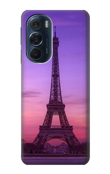 S3447 エッフェルパリの夕日 Eiffel Paris Sunset Motorola Edge X30 バックケース、フリップケース・カバー