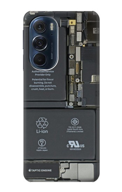 S3467 携帯電話の中のグラフィック Inside Mobile Phone Graphic Motorola Edge X30 バックケース、フリップケース・カバー