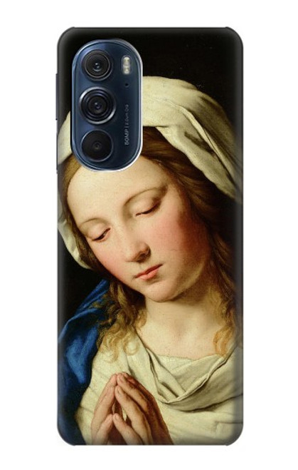 S3476 聖母マリアの祈り Virgin Mary Prayer Motorola Edge X30 バックケース、フリップケース・カバー