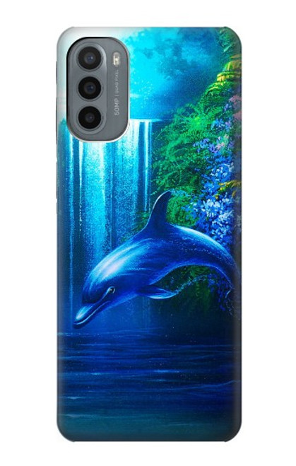 S0385 イルカ Dolphin Motorola Moto G31 バックケース、フリップケース・カバー