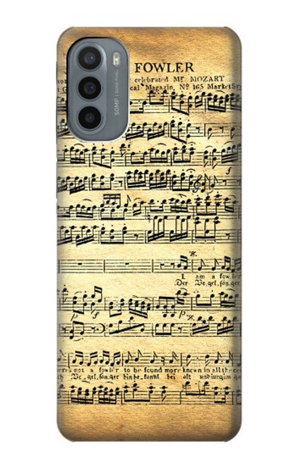 S2667 ファウラーモーツァルト音楽シート The Fowler Mozart Music Sheet Motorola Moto G31 バックケース、フリップケース・カバー