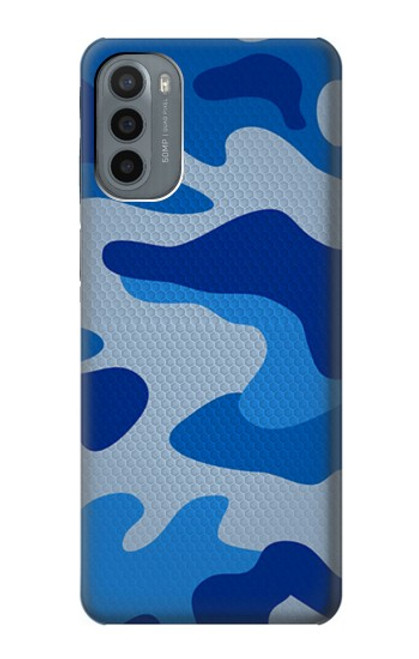 S2958 陸軍青迷彩 Army Blue Camo Camouflage Motorola Moto G31 バックケース、フリップケース・カバー