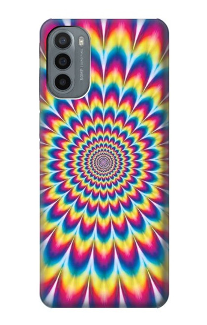 S3162 カラフルなサイケデリック Colorful Psychedelic Motorola Moto G31 バックケース、フリップケース・カバー