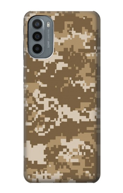 S3294 陸軍砂漠タンコヨーテカモ迷彩 Army Desert Tan Coyote Camo Camouflage Motorola Moto G31 バックケース、フリップケース・カバー