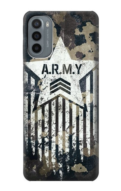 S3666 陸軍迷彩迷彩 Army Camo Camouflage Motorola Moto G31 バックケース、フリップケース・カバー