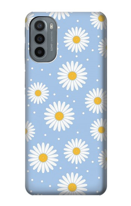 S3681 デイジーの花のパターン Daisy Flowers Pattern Motorola Moto G31 バックケース、フリップケース・カバー