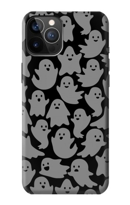 S3835 かわいいゴーストパターン Cute Ghost Pattern iPhone 12, iPhone 12 Pro バックケース、フリップケース・カバー