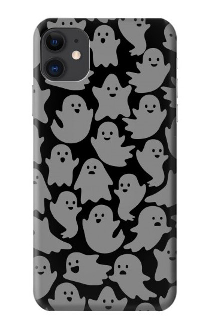 S3835 かわいいゴーストパターン Cute Ghost Pattern iPhone 11 バックケース、フリップケース・カバー