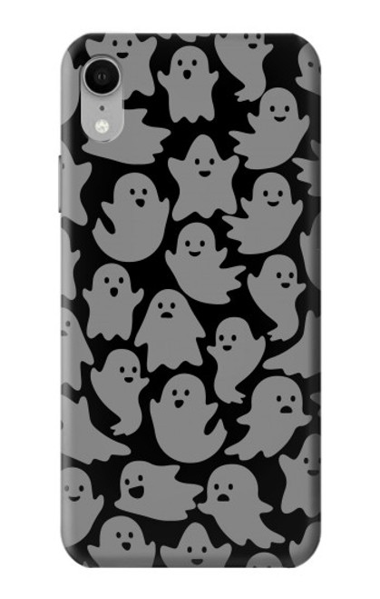 S3835 かわいいゴーストパターン Cute Ghost Pattern iPhone XR バックケース、フリップケース・カバー