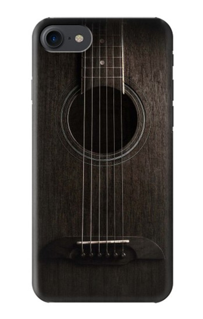 S3834 ブラックギター Old Woods Black Guitar iPhone 7, iPhone 8, iPhone SE (2020) (2022) バックケース、フリップケース・カバー