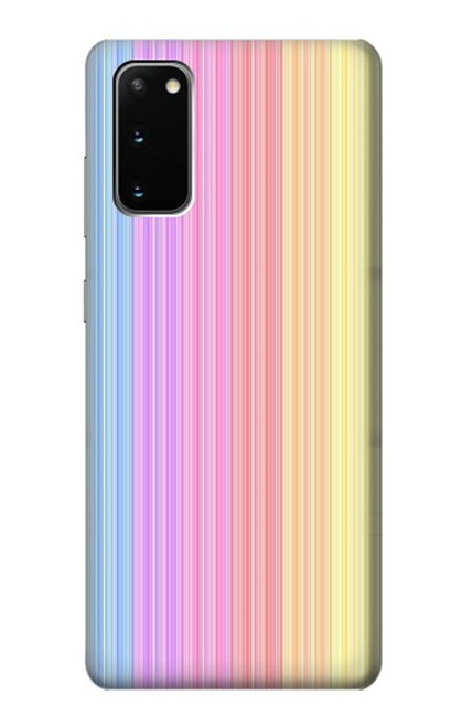 S3849 カラフルな縦の色 Colorful Vertical Colors Samsung Galaxy S20 バックケース、フリップケース・カバー