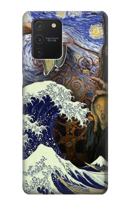 S3851 アートの世界 ヴァンゴッホ 北斎 ダヴィンチ World of Art Van Gogh Hokusai Da Vinci Samsung Galaxy S10 Lite バックケース、フリップケース・カバー