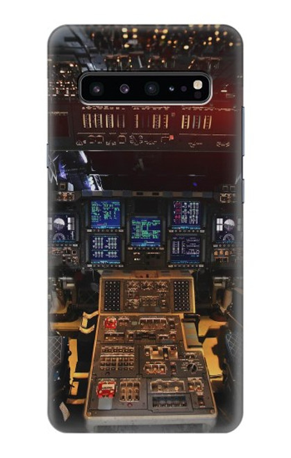 S3836 飛行機のコックピット Airplane Cockpit Samsung Galaxy S10 5G バックケース、フリップケース・カバー