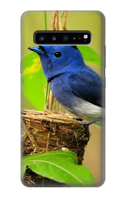 S3839 幸福の青い 鳥青い鳥 Bluebird of Happiness Blue Bird Samsung Galaxy S10 5G バックケース、フリップケース・カバー