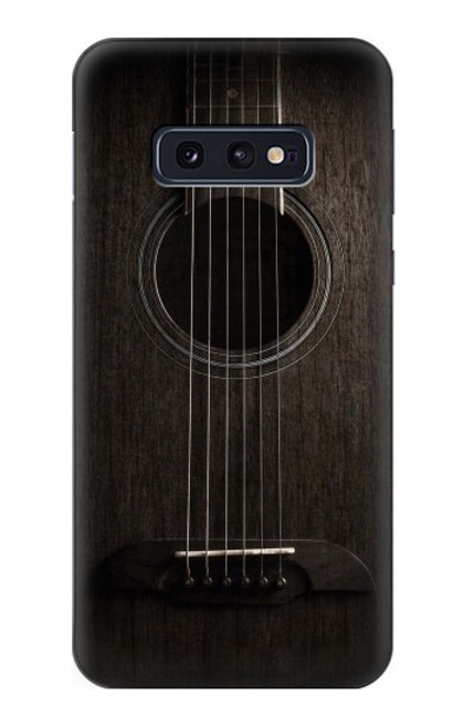 S3834 ブラックギター Old Woods Black Guitar Samsung Galaxy S10e バックケース、フリップケース・カバー