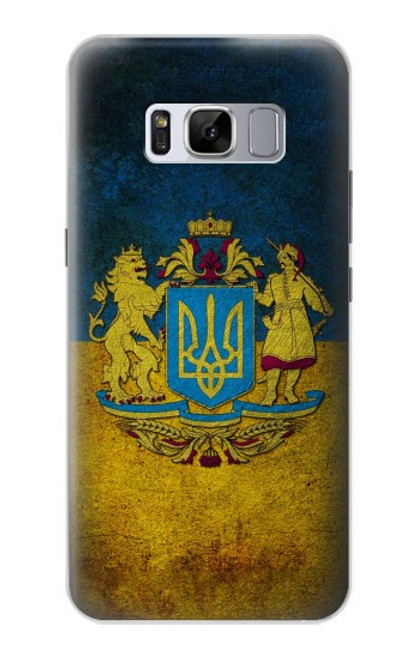 S3858 ウクライナ ヴィンテージ旗 Ukraine Vintage Flag Samsung Galaxy S8 Plus バックケース、フリップケース・カバー