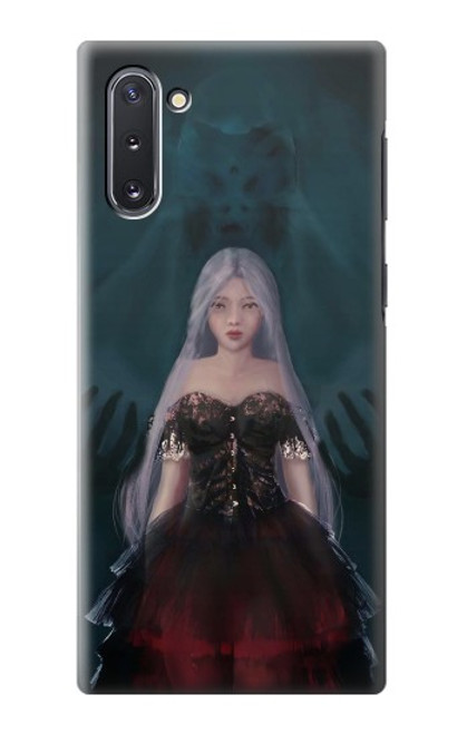 S3847 リリス 花嫁 ゴシック女 スカル死神 Lilith Devil Bride Gothic Girl Skull Grim Reaper Samsung Galaxy Note 10 バックケース、フリップケース・カバー