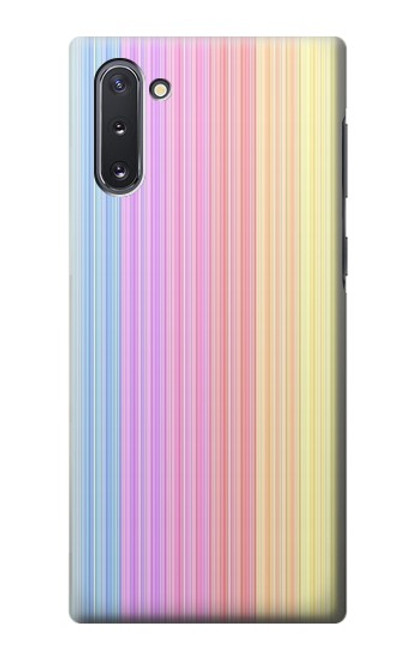 S3849 カラフルな縦の色 Colorful Vertical Colors Samsung Galaxy Note 10 バックケース、フリップケース・カバー