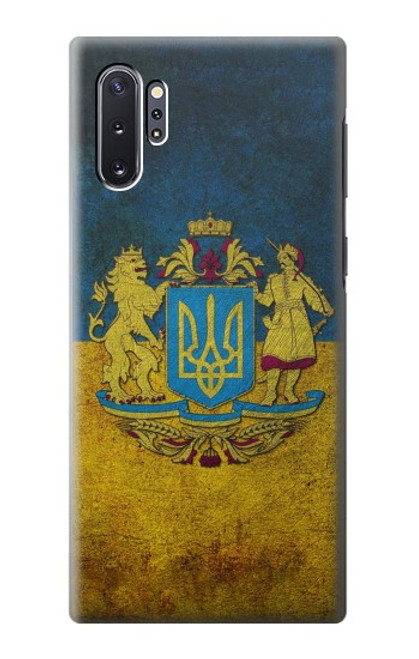 S3858 ウクライナ ヴィンテージ旗 Ukraine Vintage Flag Samsung Galaxy Note 10 Plus バックケース、フリップケース・カバー
