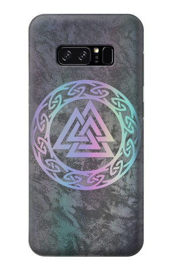 S3833 Walknat オーディン Watans Knot Hrungnir Heart Valknut Odin Wotans Knot Hrungnir Heart Note 8 Samsung Galaxy Note8 バックケース、フリップケース・カバー
