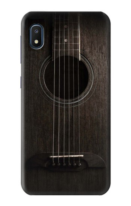 S3834 ブラックギター Old Woods Black Guitar Samsung Galaxy A10e バックケース、フリップケース・カバー