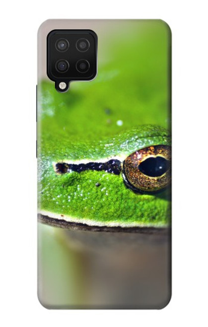 S3845 緑のカエル Green frog Samsung Galaxy A12 バックケース、フリップケース・カバー