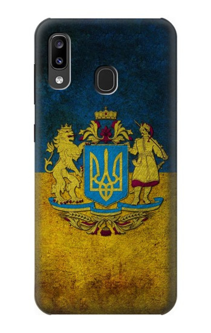 S3858 ウクライナ ヴィンテージ旗 Ukraine Vintage Flag Samsung Galaxy A20, Galaxy A30 バックケース、フリップケース・カバー