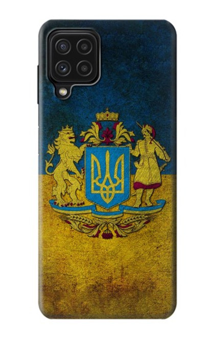 S3858 ウクライナ ヴィンテージ旗 Ukraine Vintage Flag Samsung Galaxy A22 4G バックケース、フリップケース・カバー