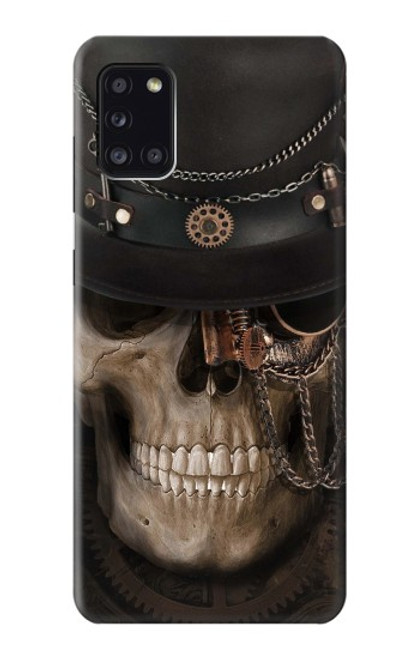 S3852 スチームパンクな頭蓋骨 Steampunk Skull Samsung Galaxy A31 バックケース、フリップケース・カバー