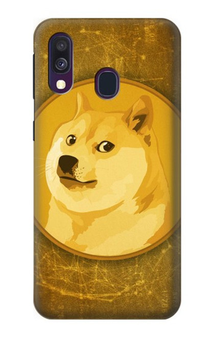 S3826 ドージコイン柴 Dogecoin Shiba Samsung Galaxy A40 バックケース、フリップケース・カバー