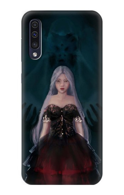 S3847 リリス 花嫁 ゴシック女 スカル死神 Lilith Devil Bride Gothic Girl Skull Grim Reaper Samsung Galaxy A50 バックケース、フリップケース・カバー