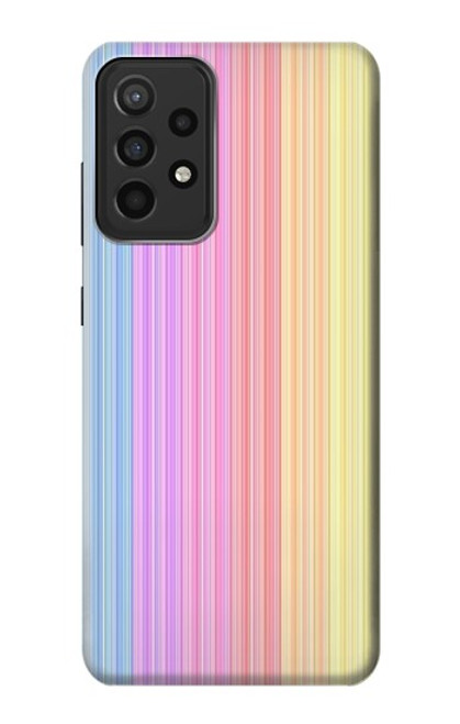 S3849 カラフルな縦の色 Colorful Vertical Colors Samsung Galaxy A52s 5G バックケース、フリップケース・カバー