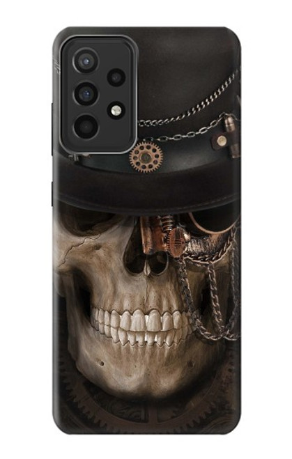 S3852 スチームパンクな頭蓋骨 Steampunk Skull Samsung Galaxy A52s 5G バックケース、フリップケース・カバー