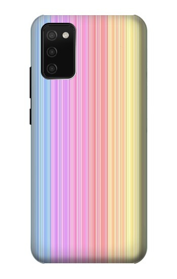 S3849 カラフルな縦の色 Colorful Vertical Colors Samsung Galaxy A02s, Galaxy M02s  (NOT FIT with Galaxy A02s Verizon SM-A025V) バックケース、フリップケース・カバー