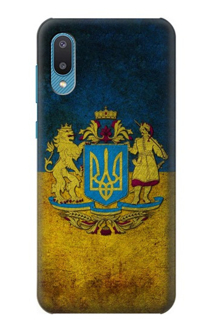 S3858 ウクライナ ヴィンテージ旗 Ukraine Vintage Flag Samsung Galaxy A04, Galaxy A02, M02 バックケース、フリップケース・カバー