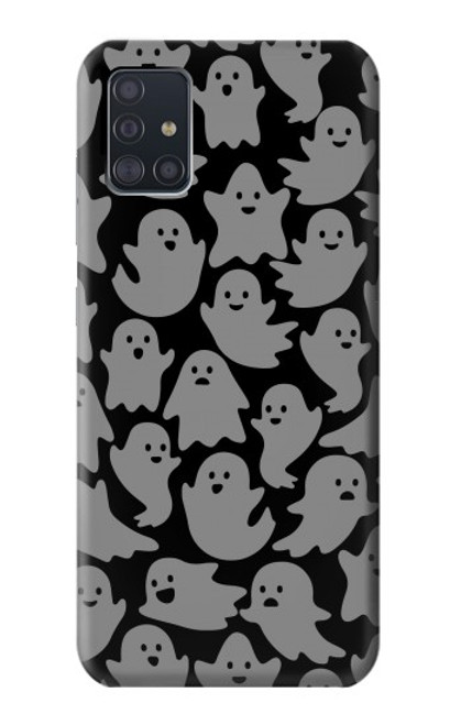 S3835 かわいいゴーストパターン Cute Ghost Pattern Samsung Galaxy A51 バックケース、フリップケース・カバー