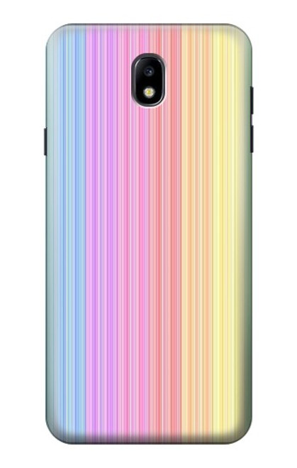 S3849 カラフルな縦の色 Colorful Vertical Colors Samsung Galaxy J7 (2018), J7 Aero, J7 Top, J7 Aura, J7 Crown, J7 Refine, J7 Eon, J7 V 2nd Gen, J7 Star バックケース、フリップケース・カバー
