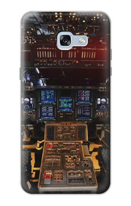 S3836 飛行機のコックピット Airplane Cockpit Samsung Galaxy A5 (2017) バックケース、フリップケース・カバー