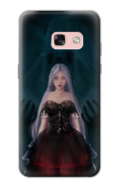 S3847 リリス 花嫁 ゴシック女 スカル死神 Lilith Devil Bride Gothic Girl Skull Grim Reaper Samsung Galaxy A3 (2017) バックケース、フリップケース・カバー