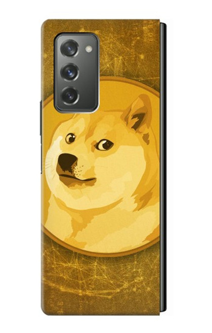 S3826 ドージコイン柴 Dogecoin Shiba Samsung Galaxy Z Fold2 5G バックケース、フリップケース・カバー