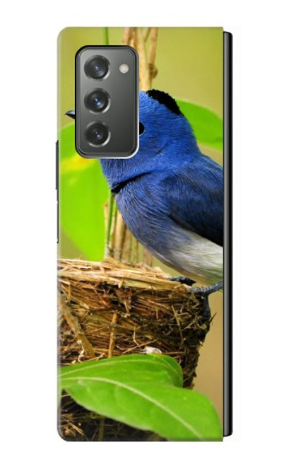 S3839 幸福の青い 鳥青い鳥 Bluebird of Happiness Blue Bird Samsung Galaxy Z Fold2 5G バックケース、フリップケース・カバー