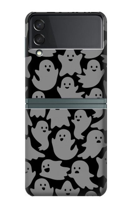 S3835 かわいいゴーストパターン Cute Ghost Pattern Samsung Galaxy Z Flip 3 5G バックケース、フリップケース・カバー