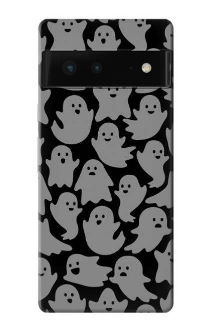 S3835 かわいいゴーストパターン Cute Ghost Pattern Google Pixel 6 バックケース、フリップケース・カバー